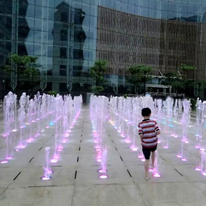 Variable Speed Programmable Outdoor Garden Lake DMX512 Musical Dancing Water Fountain Plaza Dry Deck Fountain