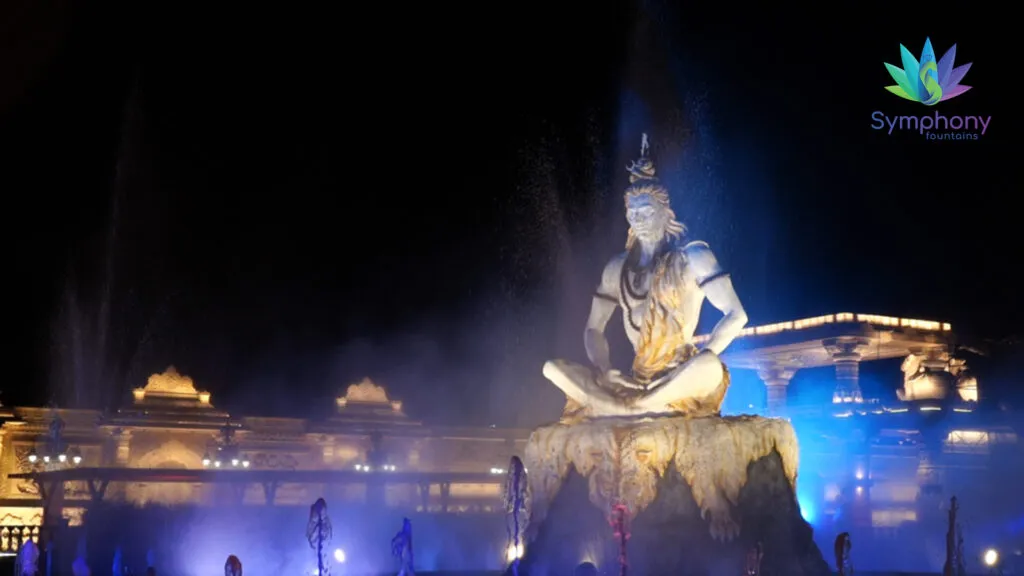 Water screen and dynamic nozzles at Mahakal Lok, Ujjain