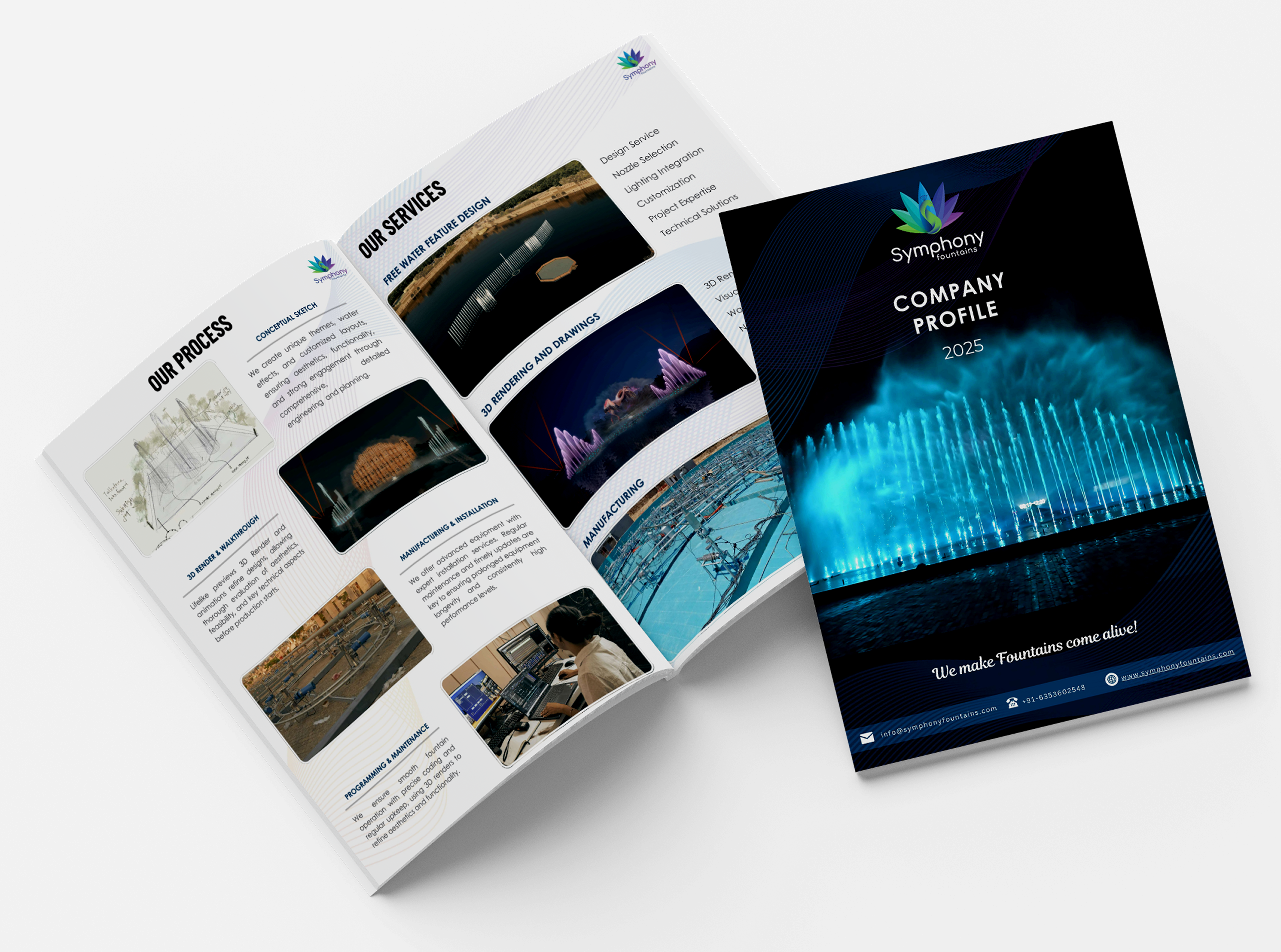 Symphony Fountains 2D Digital Legion Nozzle engineering brochure catalog