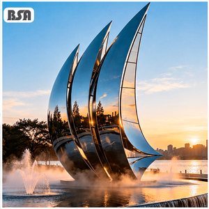 BSA Stainless Steel Sailing Sculpture Water Feature Nozzle