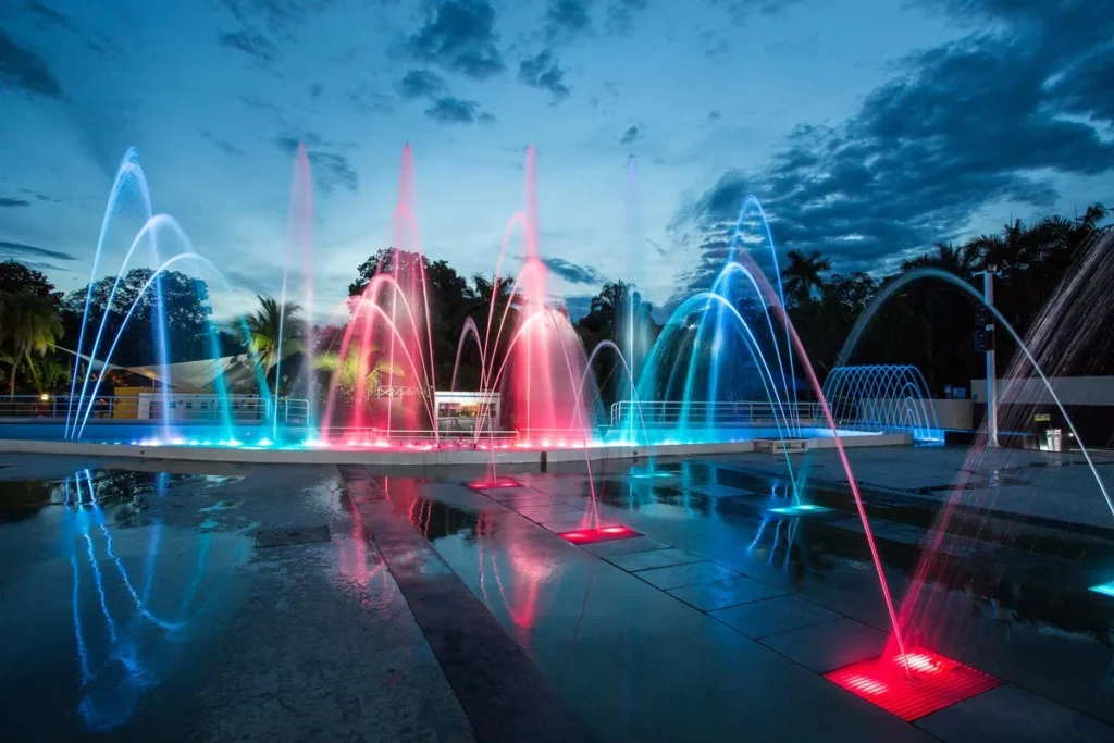Hybrid Fire, Water and Laser fountain shows