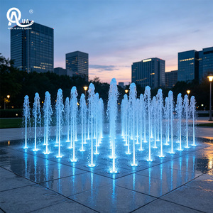 Water Crown Stainless Steel Interactive LED Fountain